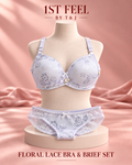 Floral Lace Bra & Brief Set